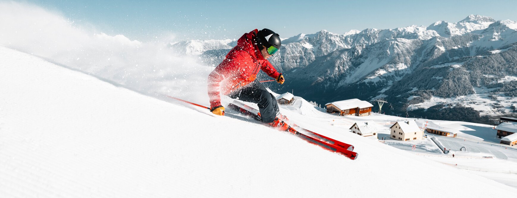 Skier on the Erlebnisberg Golm in Montafon | © Golm Silvretta Lünersee Tourismus GmbH Bregenz, Mathäus Gartner